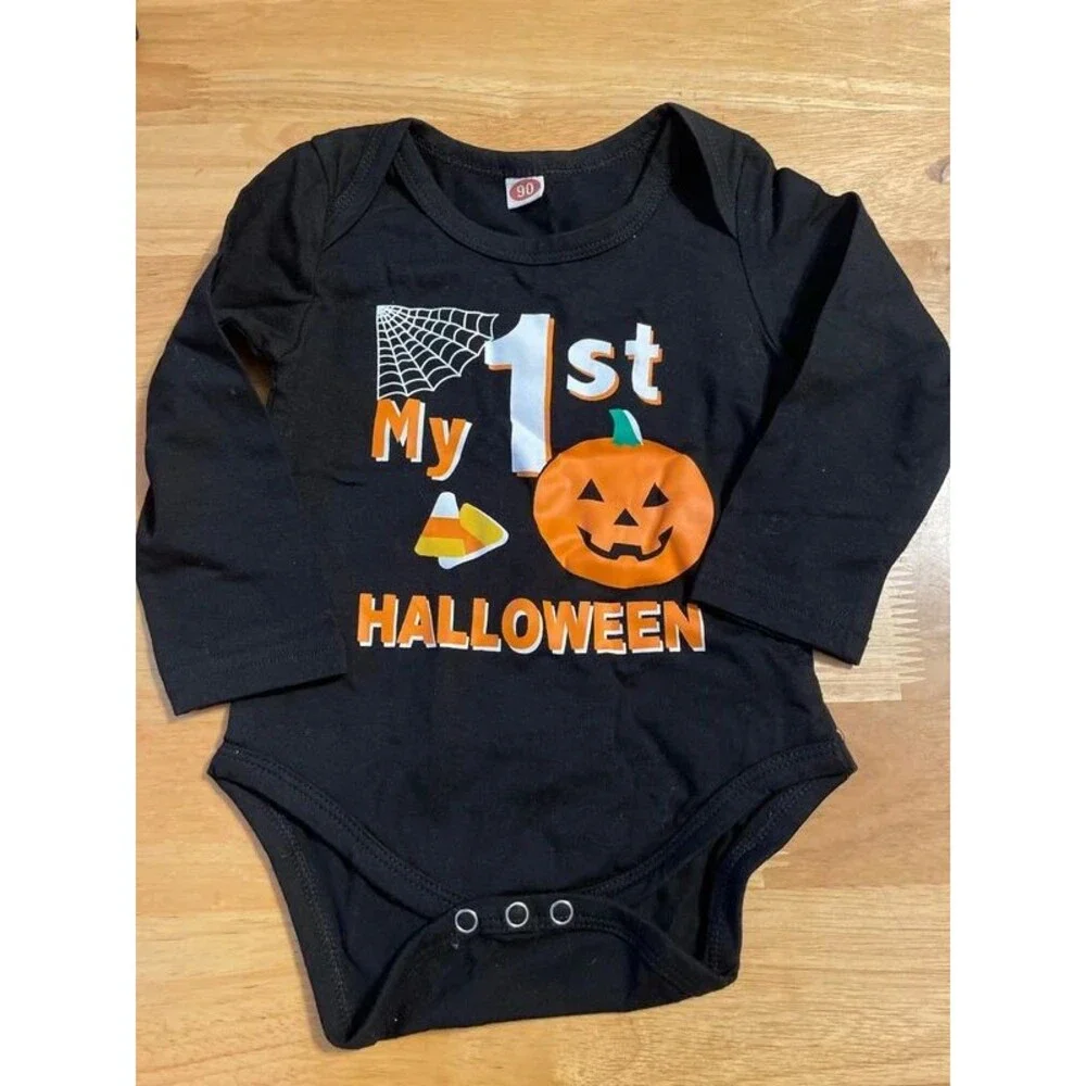 My 1st Halloween long sleeve One piece outfit